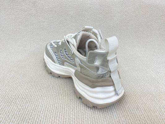 Golden Women Sneakers Authentic Leather Women'S Lace Up Sneakers